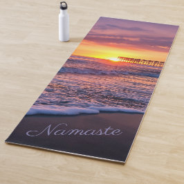  Californië Beach Pier Summer Sunset Yogamat