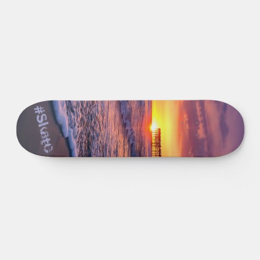  Californië Beach Pier Sunset Persoonlijk Skateboard (Horizontaal)