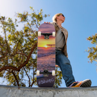 Californië Beach Pier Sunset Persoonlijk Skateboard