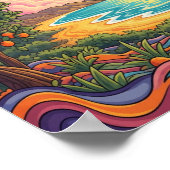 Californië Beach Scene Poster (Hoek)