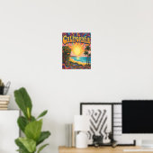 Californië Beach Scene Poster (Thuiskantoor)