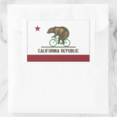 Californië Beer Bike Sticker (Tas)