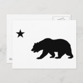 Californië-Beer Briefkaart (Voorkant / Achterkant)