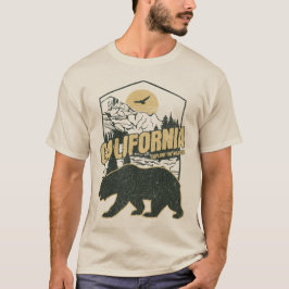 Californië Beer Buiten Wildernis Camping Wandelen T-shirt
