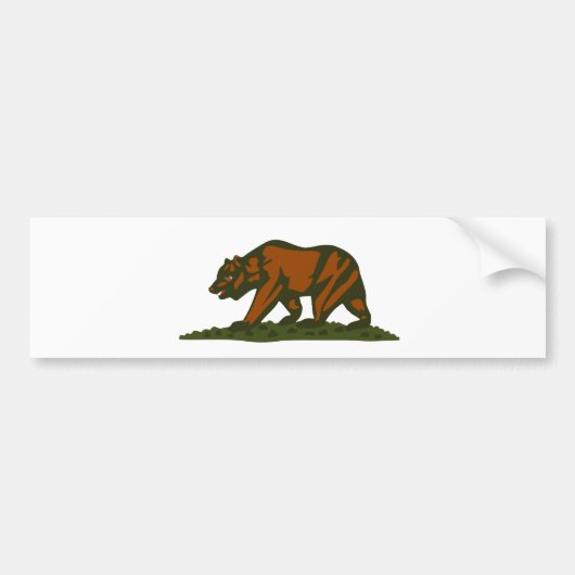 Californië-Beer Bumpersticker (Voorkant)