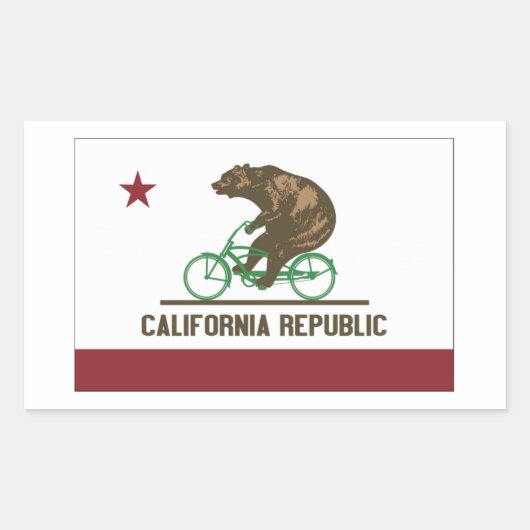 Californië Beer Cruiser Bike Sticker (Voorkant)