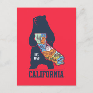 Californië Beer Golden State Briefkaart