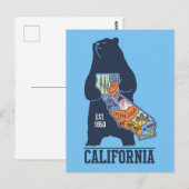 Californië Beer Golden State Briefkaart (Voorkant / Achterkant)
