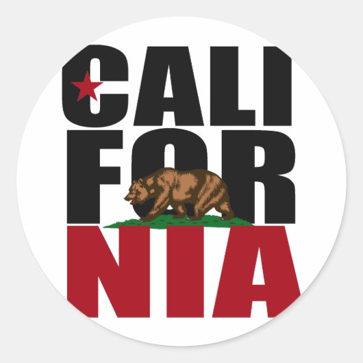 CALIFORNIË BEER -.png Ronde Sticker (Voorkant)
