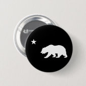 Californië-Beer Ronde Button 5,7 Cm (Voorkant /achterkant)