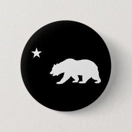 Californië-Beer Ronde Button 5,7 Cm