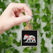 Californië Beer Sleutelhanger (Hand)
