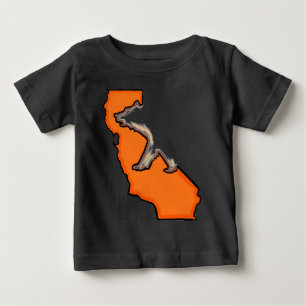 Californië beer staat symbool oranje baby outfit