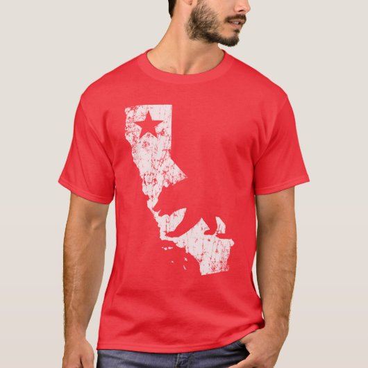  Californië-Beer T-shirt (Voorkant)