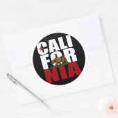 CALIFORNIË BEER WIT -.png Ronde Sticker (Envelop)