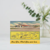 Californië, bergen Uitzicht Motel Briefkaart (Staand voorkant)