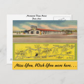 Californië, bergen Uitzicht Motel Briefkaart (Voorkant / Achterkant)