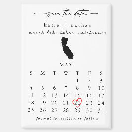 Californië Bestemming Save the Date Magnet