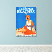 Californië bezoekt promotie-Poster Canvas Afdruk (Insitu (Houten vloer))