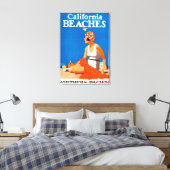 Californië bezoekt promotie-Poster Canvas Afdruk (Insitu (Slaapkamer))