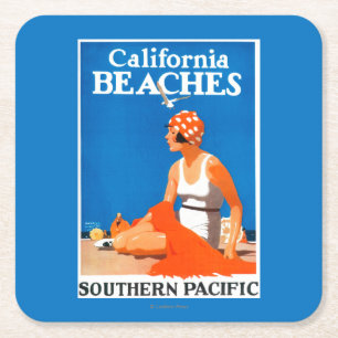 Californië bezoekt promotie-Poster Kartonnen Onderzetters