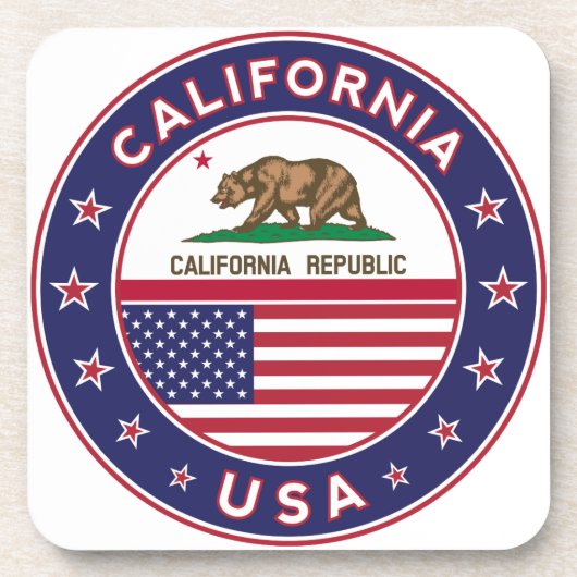 Californië Bier Onderzetter (Voorkant)