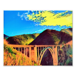 Californië - BIXBY CREEK - Bridge Foto Afdruk