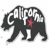 Californië Black Beer Sticker (Voorkant)