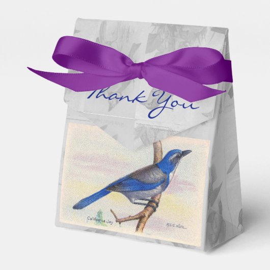  Californië Blue Jay  Bedankdoosjes (Voorkant Zijde)