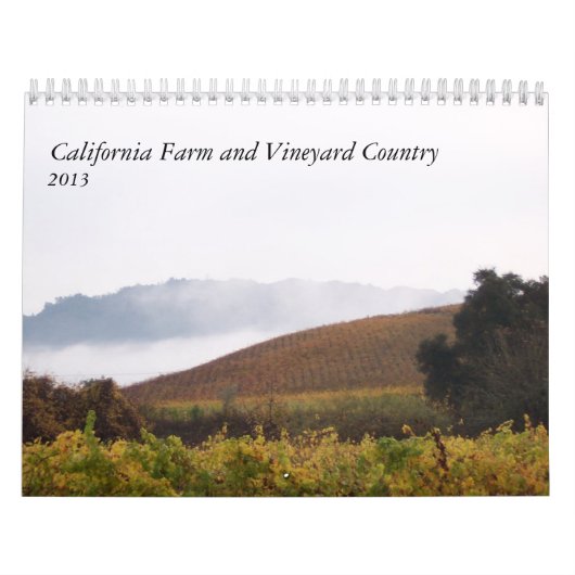 Californië-Boerderij en Vineyard-land 2013 Kalender (Hoes)
