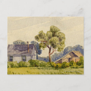 Californië-Boerderij, nabij Stockton Briefkaart