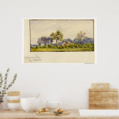 Californië-Boerderij, nabij Stockton Poster (Keuken)