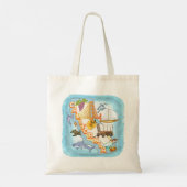 Californië boodschappentas tote bag (Achterkant)