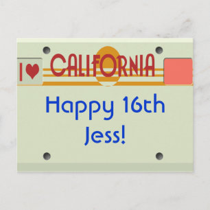 Californië Borden Briefkaart