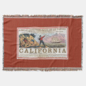  Californië Boundverschip Advert Deken (Voorkant)