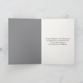 Californië brandweerman Beer dank u Kaart (Binnen)