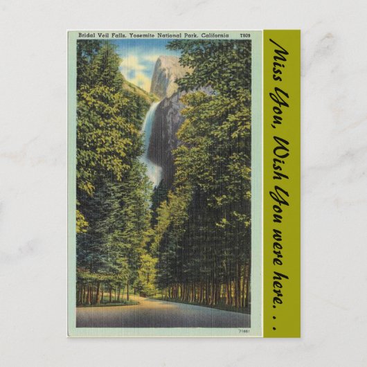 Californië, Bridal Veil Herfsten Briefkaart (Voorkant)