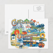 Californië Briefkaart (Voorkant / Achterkant)