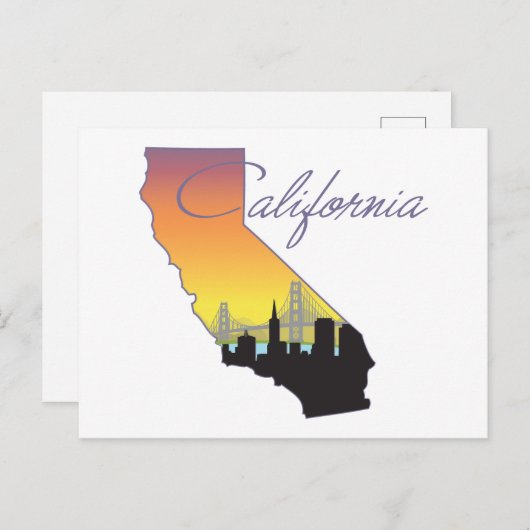 Californië Briefkaart (Voorkant / Achterkant)