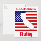 CALIFORNIË BRIEFKAART (Voorkant / Achterkant)