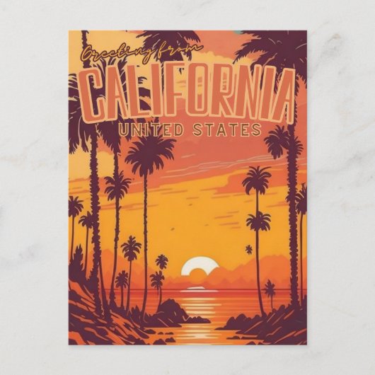 Californië Briefkaart (Voorkant)