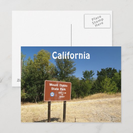 Californië Briefkaart (Voorkant / Achterkant)