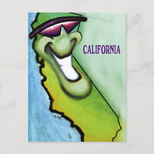 Californië Briefkaart (Voorkant)