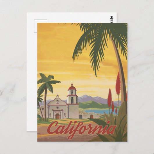 Californië Briefkaart (Voorkant / Achterkant)