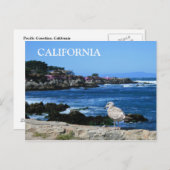 Californië, Briefkaart aan de kust van de Stille O (Voorkant / Achterkant)