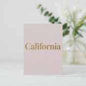 Californië Briefkaart – Bold Typography Design (Staand voorkant)