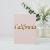 Californië Briefkaart – Bold Typography Design (Staand voorkant)