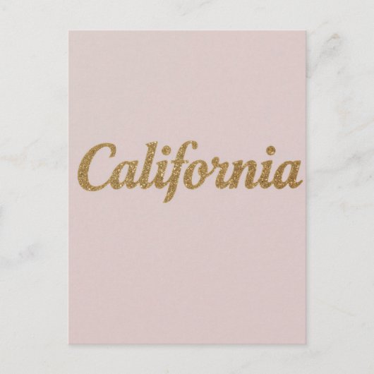 Californië Briefkaart – Bold Typography Design (Voorkant)