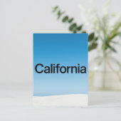 Californië Briefkaart – Bold Typography Design (Staand voorkant)