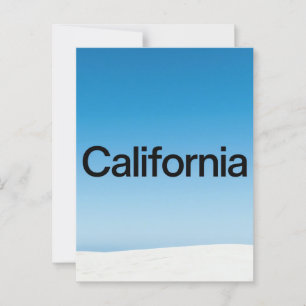Californië Briefkaart – Bold Typography Design